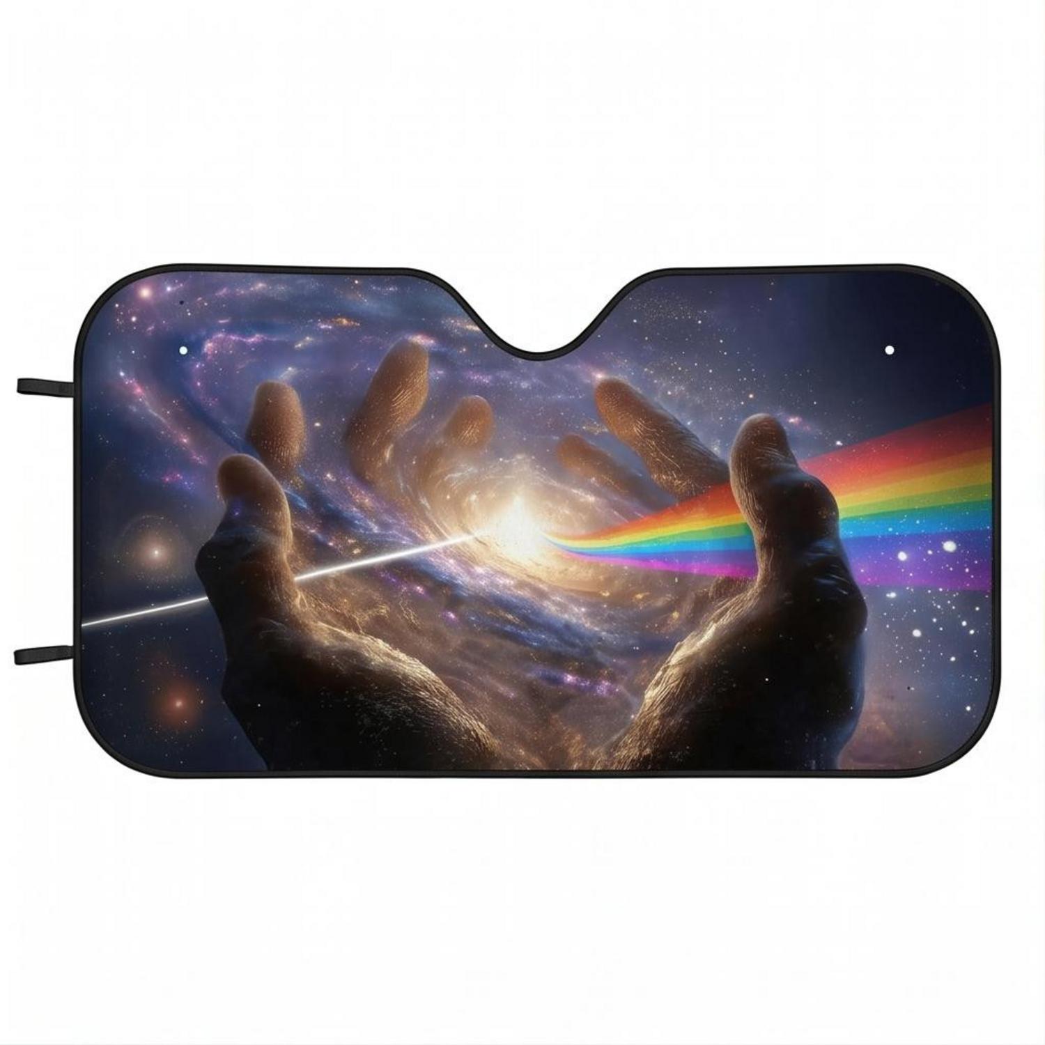 Pink Floyd Auto Sun Shade - The Center Of The Universe DSOTM Pink Floyd Auto Sun Shade - The Center Of The Universe DSOTM