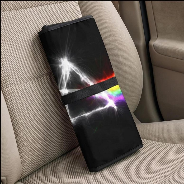 Pink Floyd Auto Sun Shade - The Dark Side Of The Moon Electric Smoke Pink Floyd Auto Sun Shade - The Dark Side Of The Moon Electric Smoke