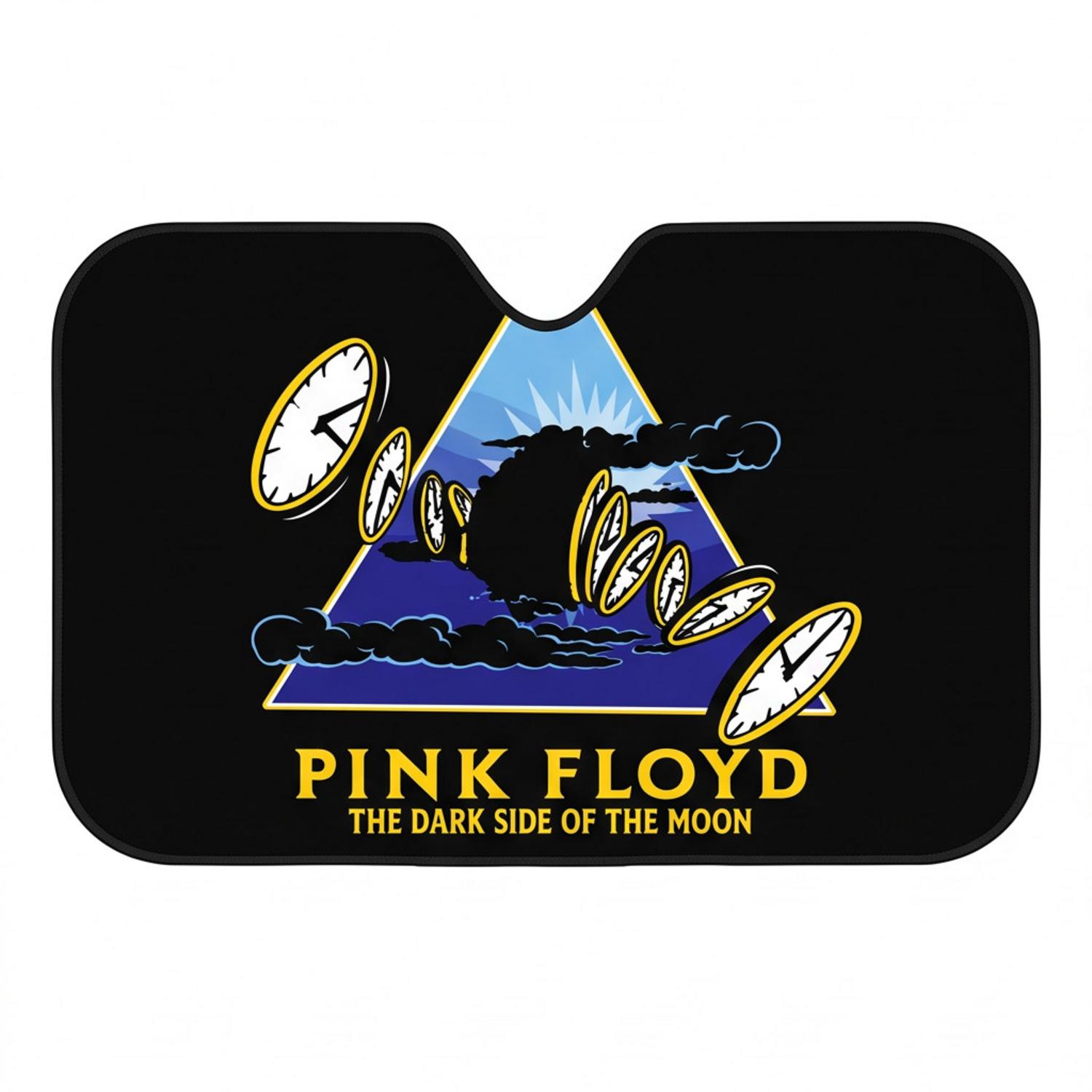 Pink Floyd Auto Sun Shade - Time Dark Side Of The Moon Pink Floyd Auto Sun Shade - Time Dark Side Of The Moon