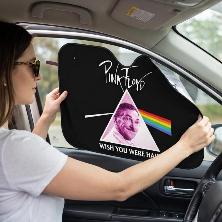 Pink Floyd Auto Sun Shade - Wish You Were Hair Pink Floyd Auto Sun Shade - Wish You Were Hair