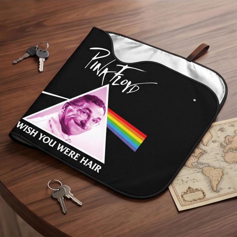 Pink Floyd Auto Sun Shade - Wish You Were Hair Pink Floyd Auto Sun Shade - Wish You Were Hair