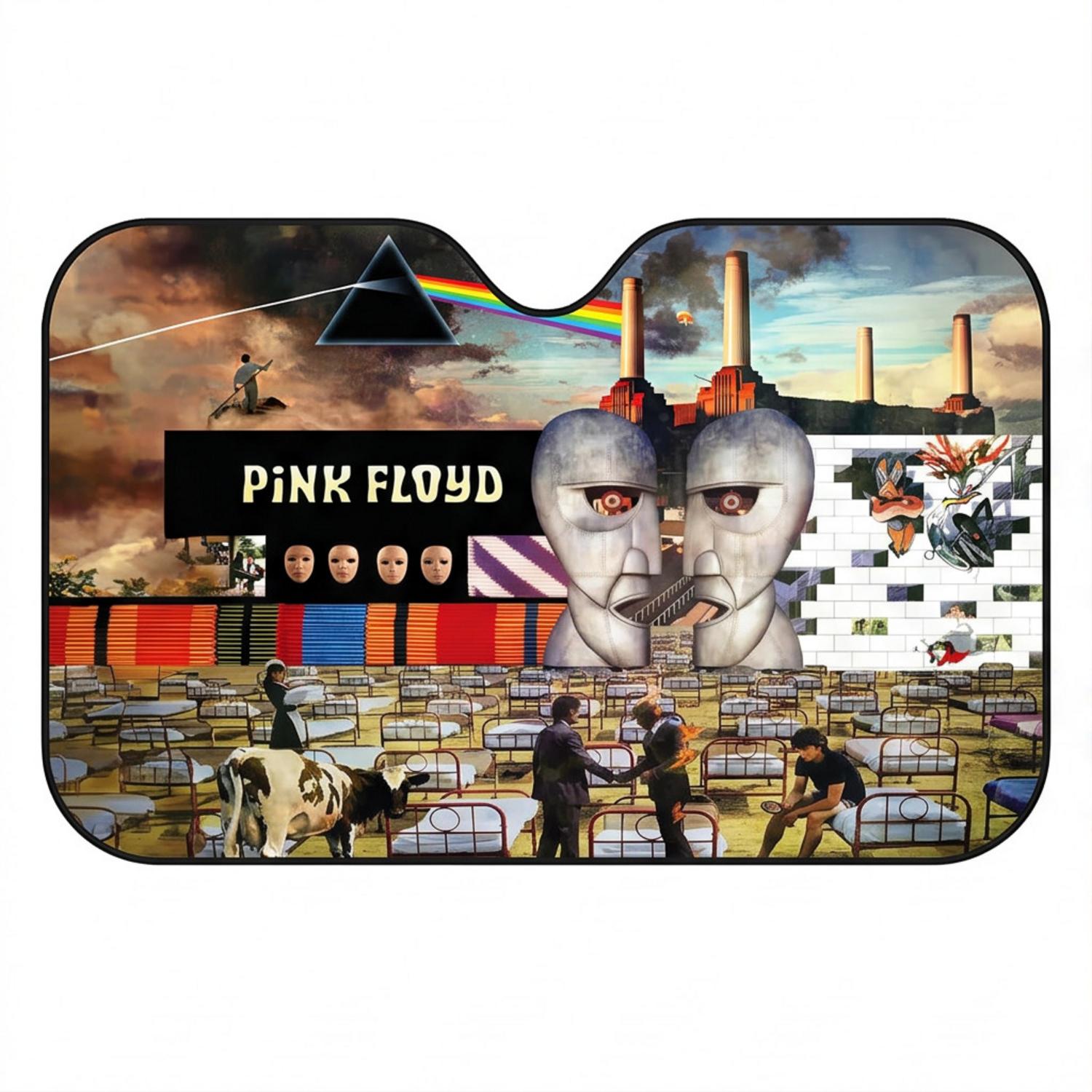 Pink Floyd Auto Sun Shade - Wish You Were Here Dark Side Of The Moon Pink Floyd The Wall Division Bell Animals Pink Floyd Auto Sun Shade - Wish You Were Here Dark Side Of The Moon Pink Floyd The Wall Division Bell Animals