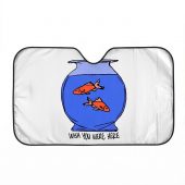 Pink Floyd Auto Sun Shade - Wish You Were Here lost souls in Fish Bowl Doodle Art