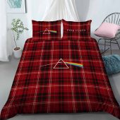 Pink Floyd Bedding Set - Dark Side Of The Moon Red Pink Floyd Bedding Set - Dark Side Of The Moon Red