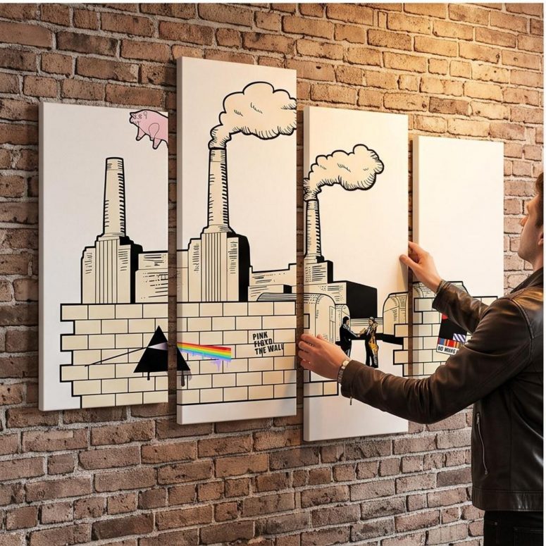 Pink Floyd Canvas - Album Art DSOTM Animals The Wall