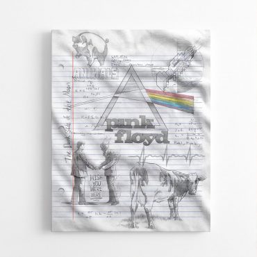 Pink Floyd Canvas - Album Collage Sketch