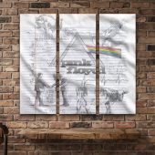 Pink Floyd Canvas - Album Collage Sketch Pink Floyd Canvas - Album Collage Sketch