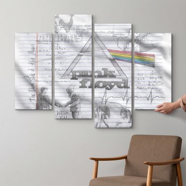Pink Floyd Canvas - Album Collage Sketch