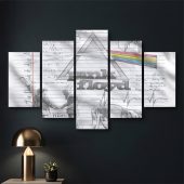 Pink Floyd Canvas - Album Collage Sketch Pink Floyd Canvas - Album Collage Sketch