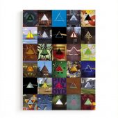 Pink Floyd Canvas - Album Dark Side Of The Moon Collage