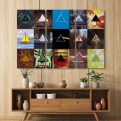 Pink Floyd Canvas - Album Dark Side Of The Moon Collage