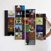 Pink Floyd Canvas - Album Dark Side Of The Moon Collage