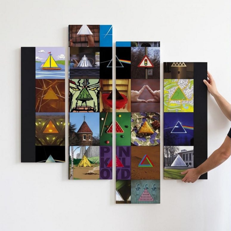 Pink Floyd Canvas - Album Dark Side Of The Moon Collage
