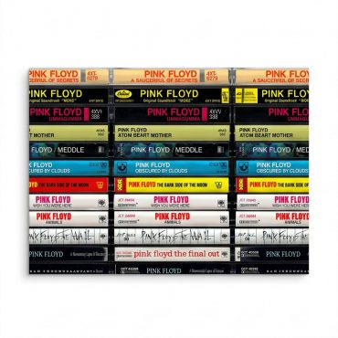 Pink Floyd Canvas - Albums Cassette Retro Collection