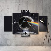 Pink Floyd Canvas - Artemis II Dark Side of the Moon Space Mission Pink Floyd Canvas - Artemis II Dark Side of the Moon Space Mission