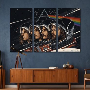Pink Floyd Canvas - Artemis II See You On The Dark Side Of The Moon