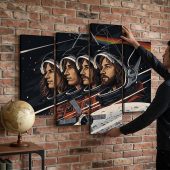 Pink Floyd Canvas - Artemis II See You On The Dark Side Of The Moon