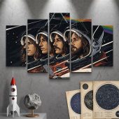 Pink Floyd Canvas - Artemis II See You On The Dark Side Of The Moon