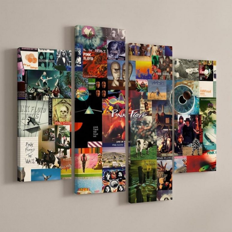 Pink Floyd Canvas - Collage Albums