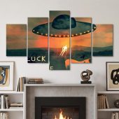 Pink Floyd Canvas - David GIlmour Luck And Strange Dark and Velvet Nights