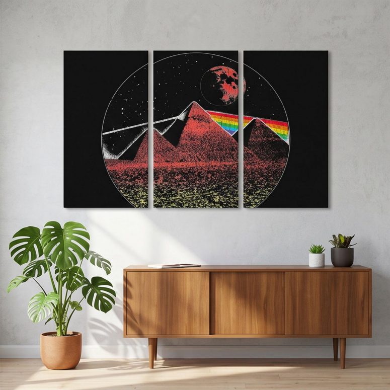 Pink Floyd Canvas - DSOTM50 Pyramid Pink Floyd Canvas - DSOTM50 Pyramid