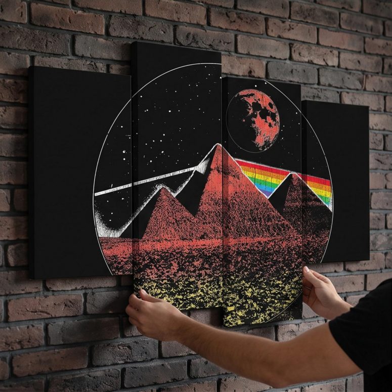 Pink Floyd Canvas - DSOTM50 Pyramid Pink Floyd Canvas - DSOTM50 Pyramid