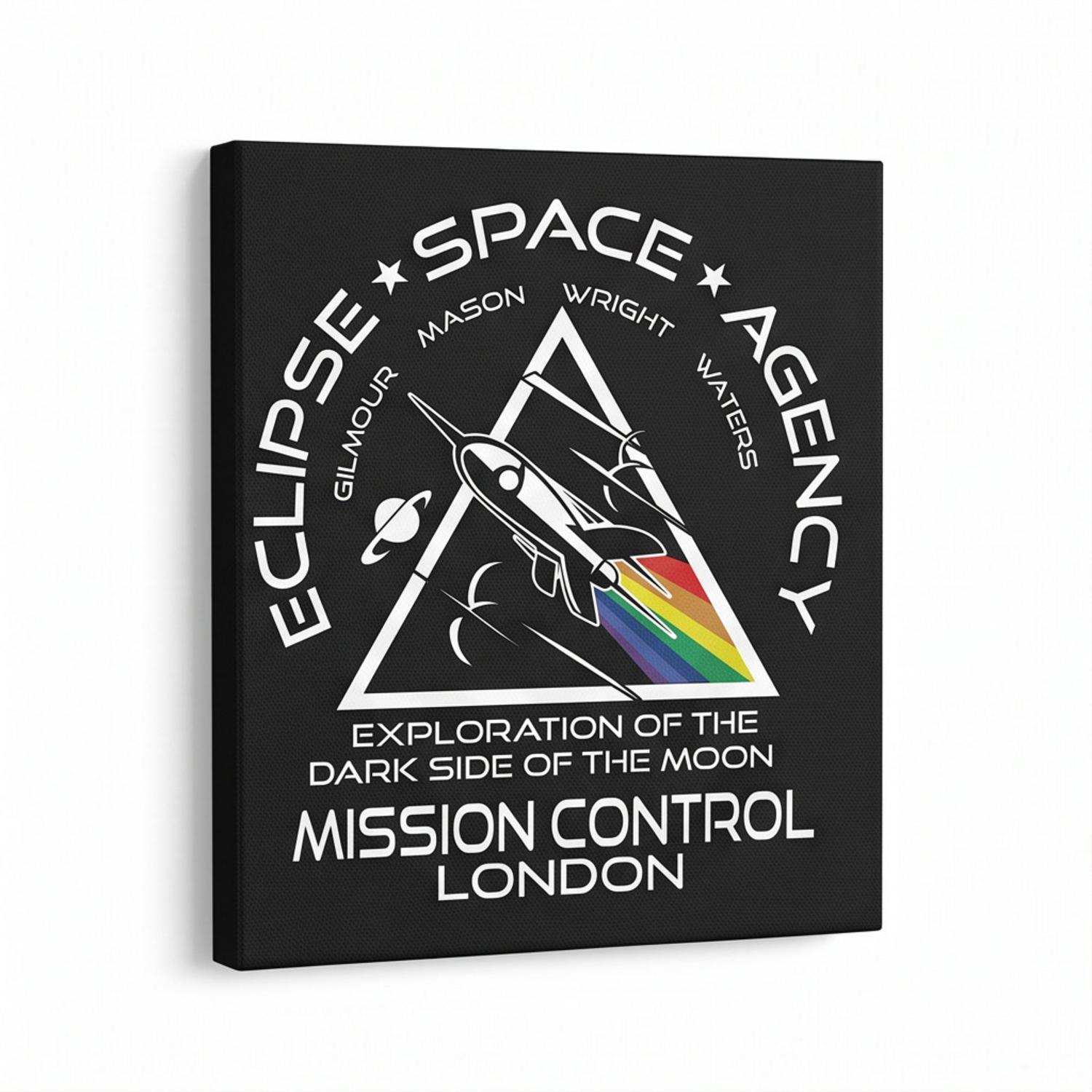 Pink Floyd Canvas - Eclipse Space Agency Exploration of TDSOTM Mission Control London Pink Floyd Canvas - Eclipse Space Agency Exploration of TDSOTM Mission Control London