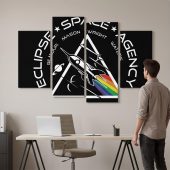 Pink Floyd Canvas - Eclipse Space Agency Exploration of TDSOTM Mission Control London Pink Floyd Canvas - Eclipse Space Agency Exploration of TDSOTM Mission Control London