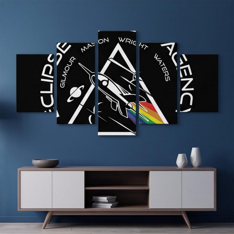 Pink Floyd Canvas - Eclipse Space Agency Exploration of TDSOTM Mission Control London Pink Floyd Canvas - Eclipse Space Agency Exploration of TDSOTM Mission Control London