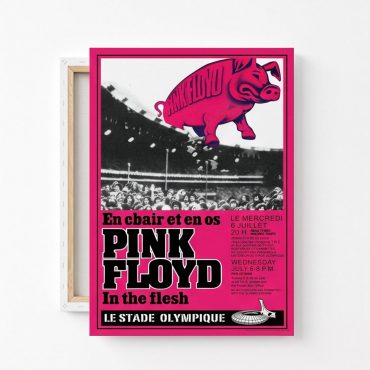 Pink Floyd Canvas - En Chair Et En Os Le Stade Olympique In The Flesh Concert