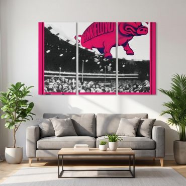 Pink Floyd Canvas - En Chair Et En Os Le Stade Olympique In The Flesh Concert