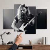 Pink Floyd Canvas - Gilmour at Earls Court with the Black Strat 1973 Pink Floyd Canvas - Gilmour at Earls Court with the Black Strat 1973