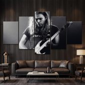 Pink Floyd Canvas - Gilmour at Earls Court with the Black Strat 1973 Pink Floyd Canvas - Gilmour at Earls Court with the Black Strat 1973
