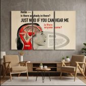 Pink Floyd Canvas - Hello Is There Anybody In There Pink Floyd Canvas - Hello Is There Anybody In There