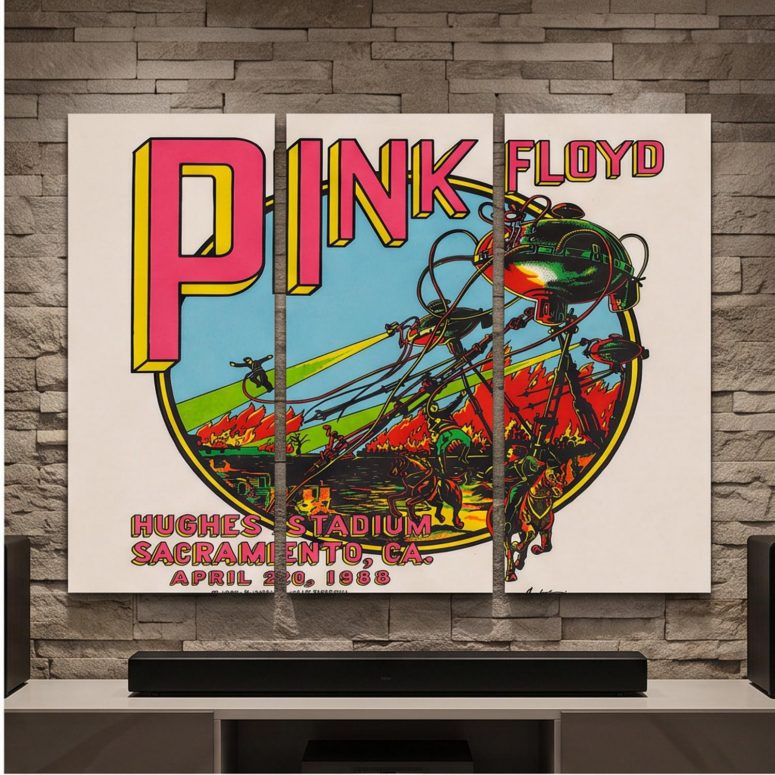 Pink Floyd Canvas - Hughes Stadium Sacramento Concert Pink Floyd Canvas - Hughes Stadium Sacramento Concert