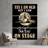 Pink Floyd Canvas - I Am Old But I Saw Pink Floyd On Stage DSOTM Pink Floyd Canvas - I Am Old But I Saw Pink Floyd On Stage DSOTM
