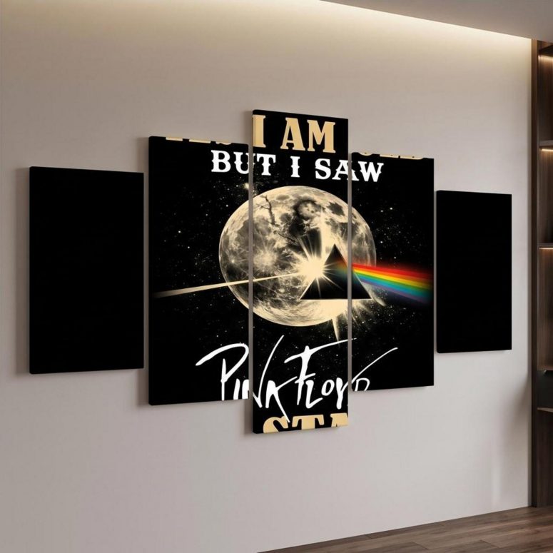 Pink Floyd Canvas - I Am Old But I Saw Pink Floyd On Stage DSOTM Pink Floyd Canvas - I Am Old But I Saw Pink Floyd On Stage DSOTM