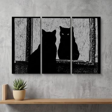 Pink Floyd Canvas - Is There Any Body Out There Funny Witchy Cat
