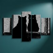 Pink Floyd Canvas - Is There Any Body Out There Funny Witchy Cat