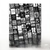 Pink Floyd Canvas - Pink Floyd Artwork Poster Collage Black White