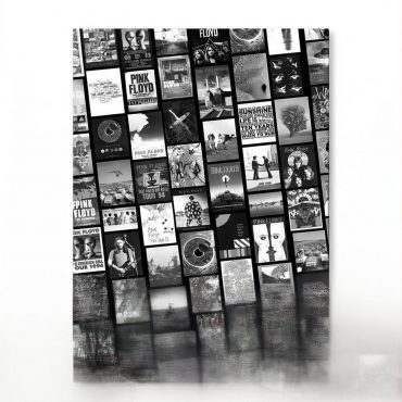 Pink Floyd Canvas - Pink Floyd Artwork Poster Collage Black White