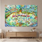 Pink Floyd Canvas - Pink Floyd in concert at Pompeii Watercolor Pink Floyd Canvas - Pink Floyd in concert at Pompeii Watercolor
