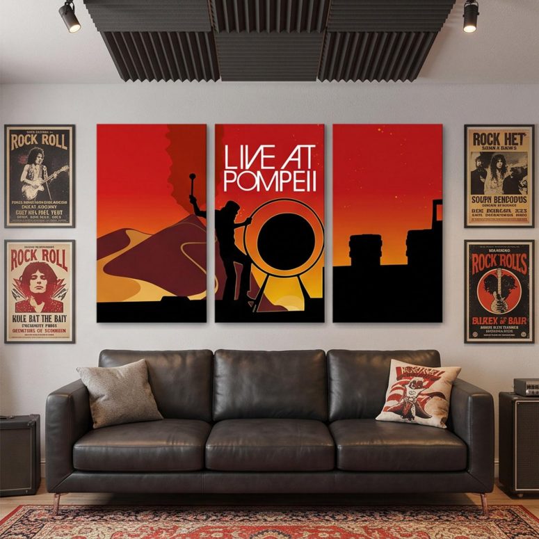 Pink Floyd Canvas - Pink Floyd Live At Pompeii Pink Floyd Canvas - Pink Floyd Live At Pompeii