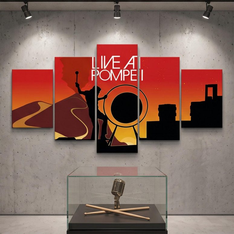 Pink Floyd Canvas - Pink Floyd Live At Pompeii Pink Floyd Canvas - Pink Floyd Live At Pompeii