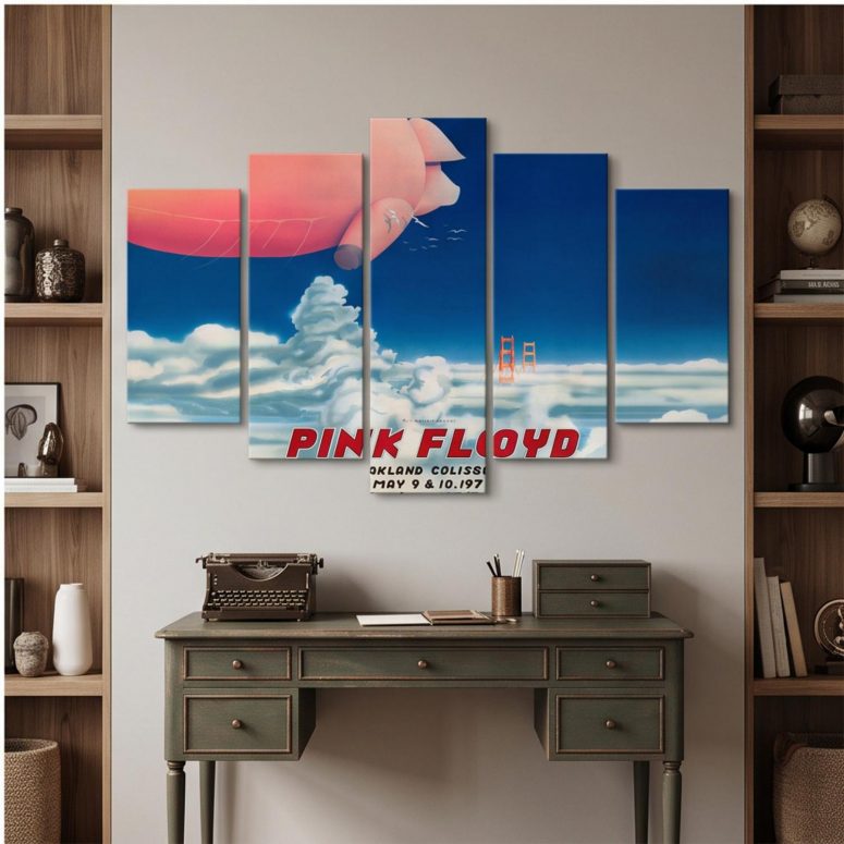 Pink Floyd Canvas - Pink Floyd Oakland Coliseum Poster
