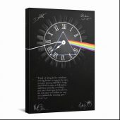Pink Floyd Canvas - Pink Floyd quote Time Art Pre Signed
