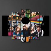 Pink Floyd Canvas - Pink Floyd Shirt Time Line Album Collage Signature Pink Floyd Canvas - Pink Floyd Shirt Time Line Album Collage Signature