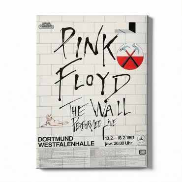 Pink Floyd Canvas - Pink Floyd The Wall Original Vintage Tour Poster for Dortmund Germany 1981