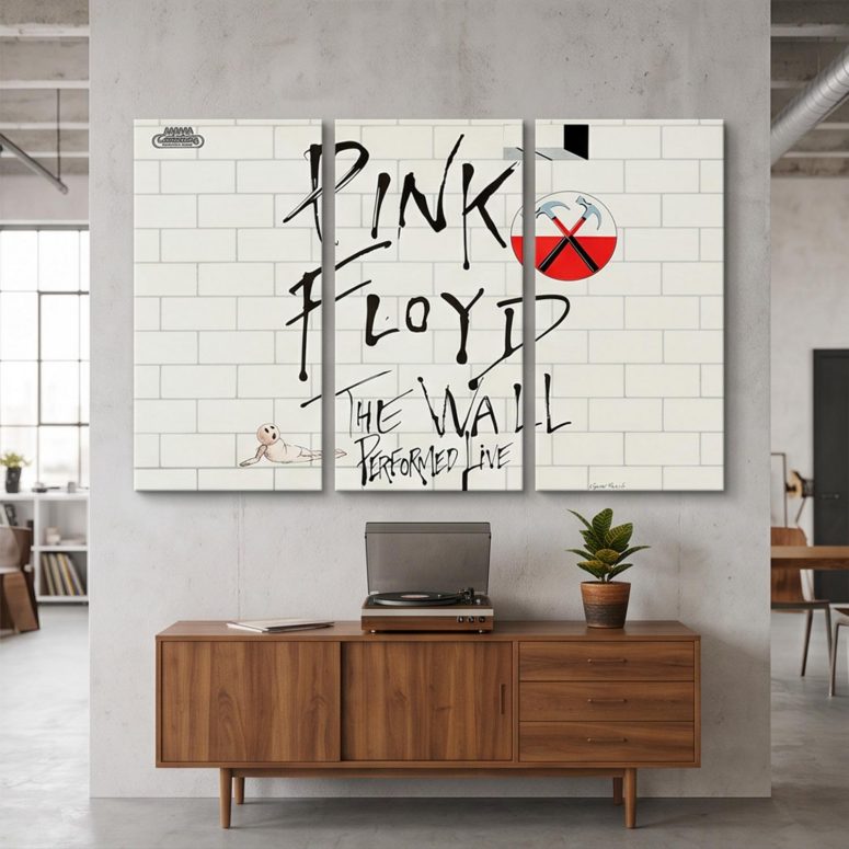 Pink Floyd Canvas - Pink Floyd The Wall Original Vintage Tour Poster for Dortmund Germany 1981