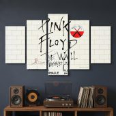 Pink Floyd Canvas - Pink Floyd The Wall Original Vintage Tour Poster for Dortmund Germany 1981